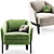 Luxury Comfort: Molteni & C Chelsea Armchair 3D model small image 2