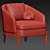 Luxury Comfort: Molteni & C Chelsea Armchair 3D model small image 4