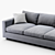 Elegant Perch Lowe Sofa 3D model small image 4