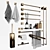 Copper Bathroom Accessories: Stylish and Functional 3D model small image 1