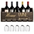 Elegance in Wine: 5-Bottle Wall Rack 3D model small image 2