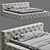 Sleek and Stylish Soho Bed 3D model small image 1