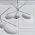 Mushroom Flare Chandelier 3D model small image 2