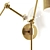 Adjustable Gold Wall Lamp: Ace Sconce 3D model small image 3