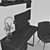 Amalia Brooklyn Workplace Set 3D model small image 4