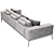 Lifesteel Flexform: Modern and Multipurpose Sofa 3D model small image 2