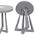 Elegant Belgrave Side Table: Stylish & Functional 3D model small image 3