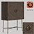 Elegant Bar Cabinet by Hooker Furniture 3D model small image 1