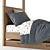 Kenwood Bunk Bed: Sleek & Stylish! 3D model small image 3