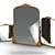 Elegant Primrose Reflective Mirror 3D model small image 2