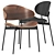 LUZ Chair: Contemporary Elegance in Wood 3D model small image 1