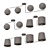 EGLO MAROJALES 4-Piece Lighting Set 3D model small image 2
