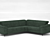 Belgian Antelao: Elegant, Versatile Sofa 3D model small image 2