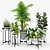 Amir Poly Planter Set 3D model small image 1