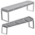 Catania Outdoor Seater Bench: Stylish & Versatile 3D model small image 3