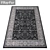 Premium Rug Set: Versatile Textured Carpets 3D model small image 2