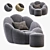 Comfort Lounge Bean Bag Sofa 3D model small image 1