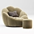 Comfort Lounge Bean Bag Sofa 3D model small image 3