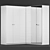 Stylish and Spacious Ikea PAX Corner Wardrobe 3D model small image 1