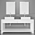 Modern 4-Piece Bathroom Furniture Set 3D model small image 4