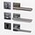 Armadillo Urban Collection: Matrix, Grand & Groove Door Handles 3D model small image 1