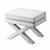 Elegant Cordoba Ottoman: Zebra 3D model small image 2