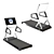 Premium Gym Equipment Set 3D model small image 3