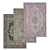 Luxury Carpets Set: High-Quality Textures 3D model small image 1