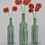 Bottle of Blooms 3D model small image 6