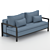 Modern Kingblood Sofa: 194x93x86cm 3D model small image 1