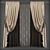 Modern Polys Curtains Set 3D model small image 1