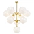 Vintage Brass Chandelier: Mitzi Ashleigh 3D model small image 1