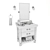 Pottery Barn Benchwright Collection: Complete Bathroom Set 3D model small image 4