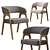 Sophisticated Bern Chair: Elegant Comfort in Grey, Beige, and Dark Brown 3D model small image 1