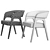 Sophisticated Bern Chair: Elegant Comfort in Grey, Beige, and Dark Brown 3D model small image 4