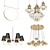 Modern Chandelier Collection 3D model small image 1