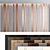 Title: Seamless Wood Textured Decorative Wall Panel Set 3D model small image 1