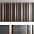 Title: Seamless Wood Textured Decorative Wall Panel Set 3D model small image 2