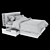Sleek BRIMNES Bed Frame 3D model small image 9