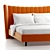 Italian Queen Agata Bed - Elegant and Comfortable 3D model small image 2