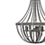 EGLO BARNABY 49539 Vintage Pendant Light 3D model small image 4