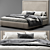 Elegant RH Wallace Fabric Bed 3D model small image 2