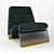 Elegant Greta Arm Chair 3D model small image 1