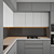 Contemporary Kitchen Set: Gas Hob, Sink, Oven, Hood 3D model small image 2