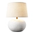 Ceramic Base White Lamp 3D model small image 1