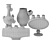 Moooi Delft Blue Vases: Timeless Elegance 3D model small image 4