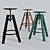 Elegant Dalfred Stool for Modern Spaces 3D model small image 1