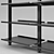 Metallic Kitchen/Living Room Shelving 3D model small image 2