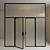 Versatile Glass Partition Door - Customizable Design 3D model small image 2