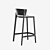 Sleek Africa Bar Stool 3D model small image 2